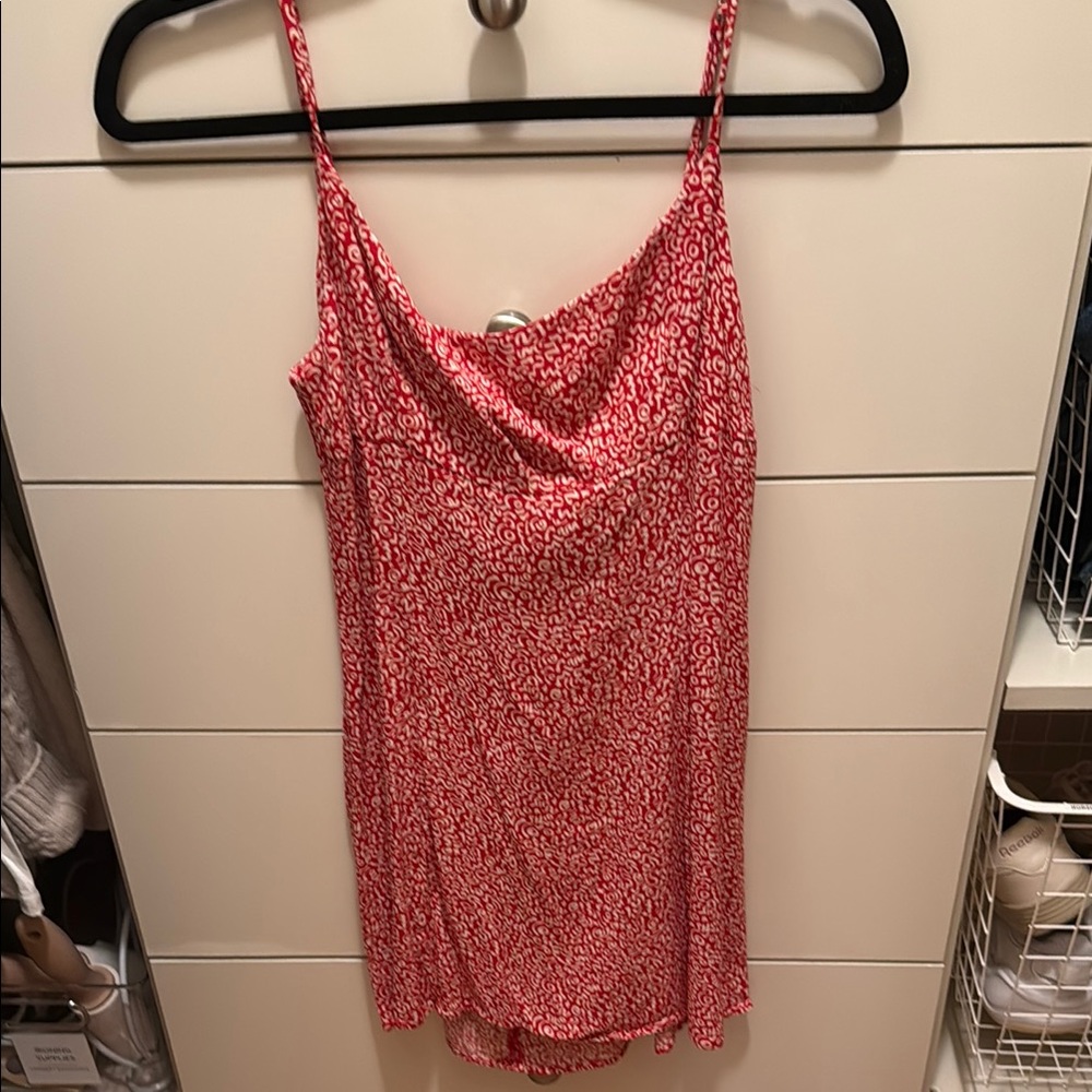 Reformation Red Pink Camisole Mini Dress